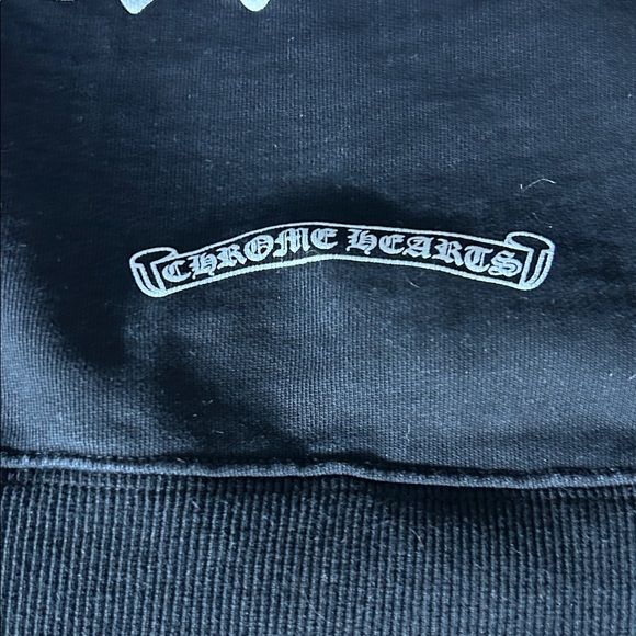 *AUTHENTIC* Chrome Hearts Brand Black Zip up jacket with designs, size men's sm - Picture 11 of 12